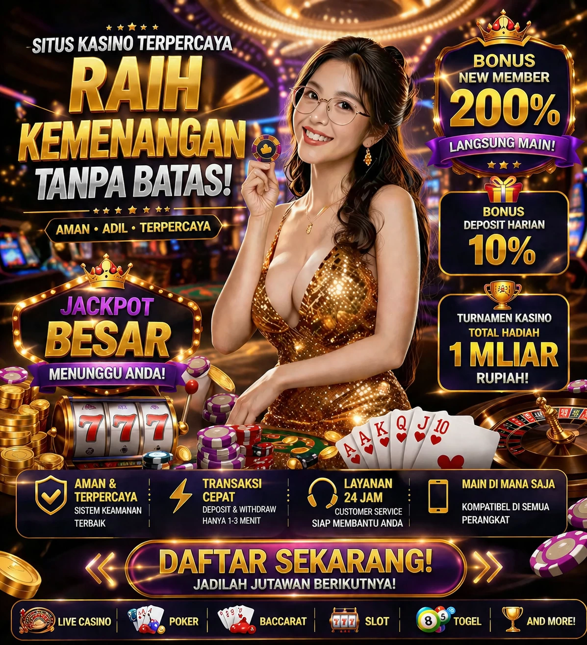 Roleta e blackjack 15k